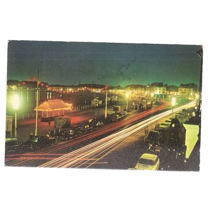 THE ILLUMINATIONS, WEYMOUTH, DORSET. used vintage postcard 1974 pm =