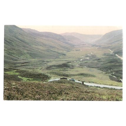 LOOKING DOWN GLEN SHEE FROM DEVIL'S ELBOW, Scotland vintage unused postcard =