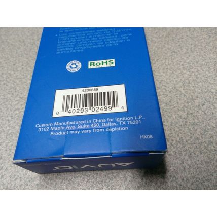 AUVIO Heavy Duty 3ft Stereo Audio Aux Gold Tip Cable 1/8"(3.5mm) blue 4200689