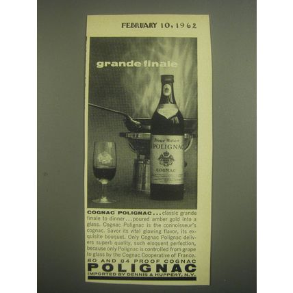 1962 Polignac Cognac Ad - Grande finale