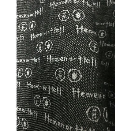 Heaven or Hell Men's Black & Gray Zip Up Jean Jacket Size 3XL