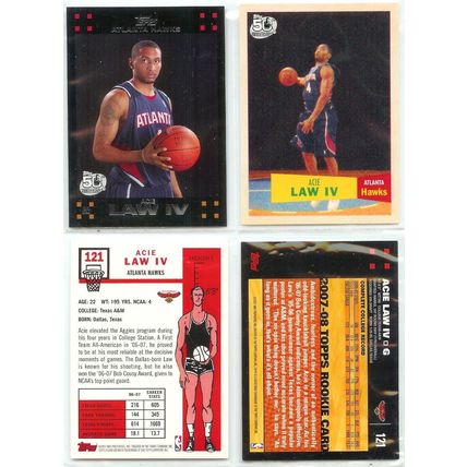 Acie Law IV 2x card lot incl RC, 56/57 Variant