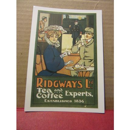 RIDGEWAYS Ltd. TEA & COFFEE unused postcard Mumbles Railway cards MRP/120 =