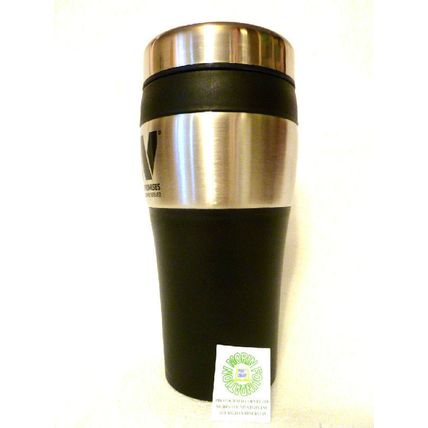 NEW DAV DISABLED AMERICAN VETERANS STAINLESS & BLACK TALL COFFEE TRAVEL MUG