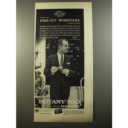 1954 Botany 500 Suits Ad - Fire-Fly Worsteds