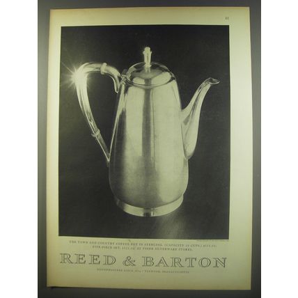 1956 Reed & Barton Town and Country Coffee Pot Advertisement