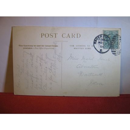 TOWER BRIDGE, LONDON antique used postcard 1905 pm #