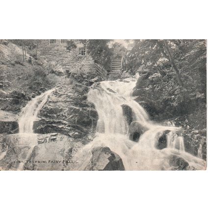 Unused Antique Wales Postcard - Trefriw Fairy Falls, Caernarfonshire