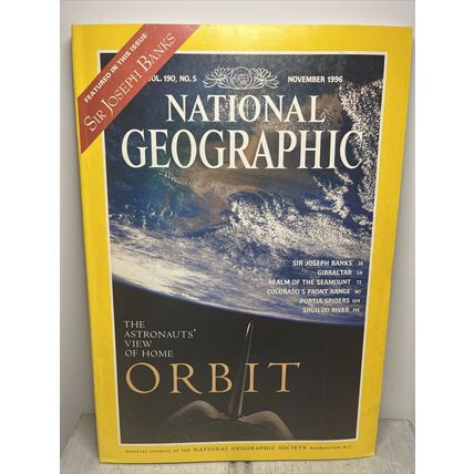 National Geographic Magazine November 1996 - Vintage Collectable ....o
