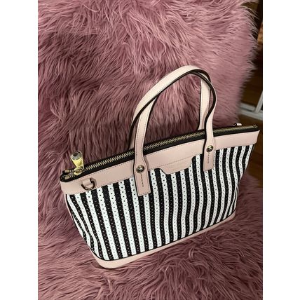 Henri Bendel Striped Designer Fashionable Bag