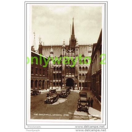 GUILDHALL, LONDON, ENGLAND, POSTCARD 1930s?