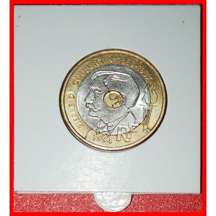 Ⰶ COUBERTIN 1863-1937 OLYMPICS: FRANCE★ 20 FRANCS 1894 1994★LOW START★NO RESERVE