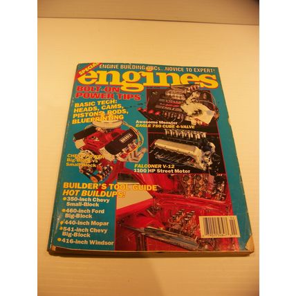 ENGINES MAGAZINE PETERSEN 1991 INC. 350 CHEVY 460 FORD 440 MOPAR 541 CHEVY 416