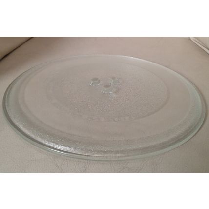 Microwave Glass Turntable Plate : 3 Lugs : 255mm
