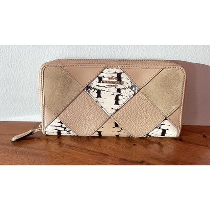 Vintage Classic Tan Patchwork Brooke Leather Coach Wallet