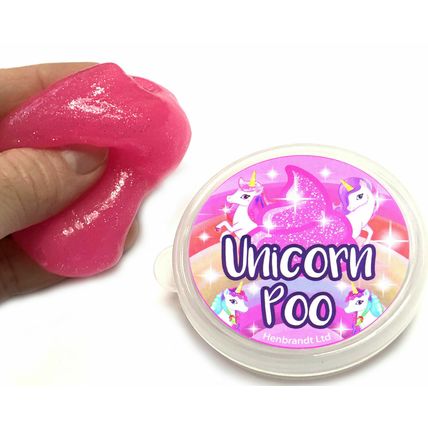 UNICORN POO GIRLS PUTTY GLITTER SQUISH TOY PARTY BAG BIRTHDAY PARTY BAG FILLERS