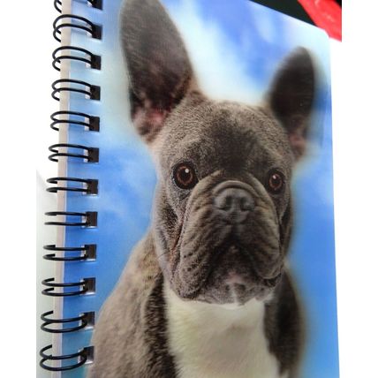 BLUE FRENCH BULLDOG 3D NOTEBOOK great gift for a French Bulldog lover