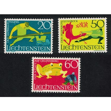 Liechtenstein Sagas 3rd series 3v 1969 MNH SG#516-518