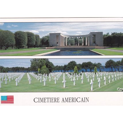 Colleville Cimetiere Americain France Postcard unused VGC
