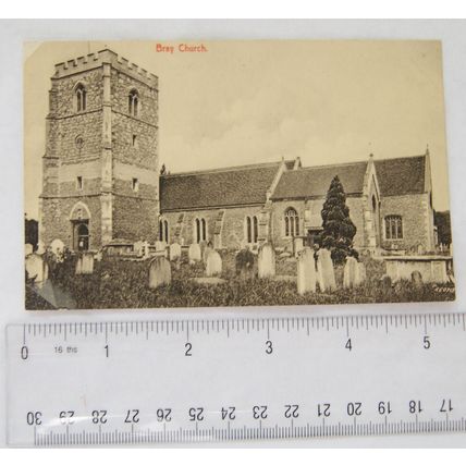 vintage postcard Bray Church, Berkshire