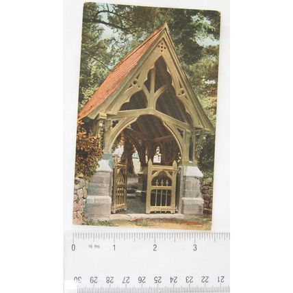 vintage postcard Lych Gate, Collaton, Paignton
