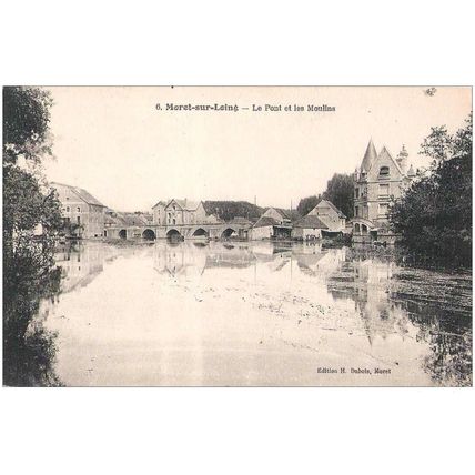 77 - Moret sur Loing - le pont et les moulins
