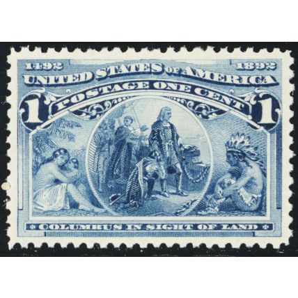 230, Mint XF/Superb NH 1¢ With Graded 95 Certificate - Stuart Katz