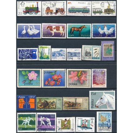 1200+ Stamp Selection - Poland - Used Hinged