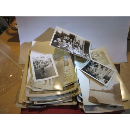 2 bundles of mostle holiday snaps vintage photographs about 360 grams weight =