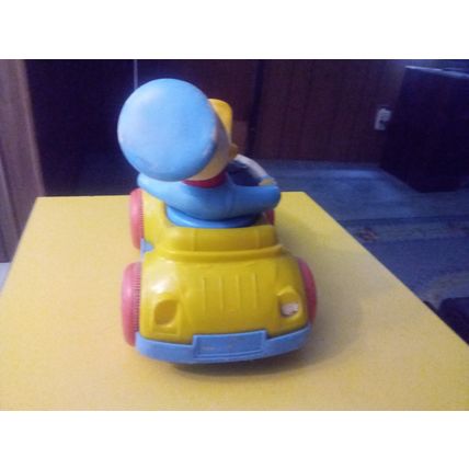 Old Vintage Kohner Walt Disney Donald Duck Pull Car Working Condition 1973