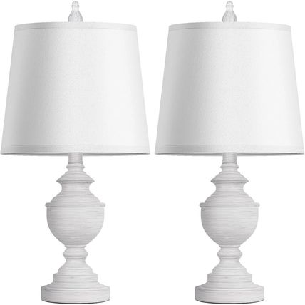 PARTPHONER Retro Table Lamps Set of 2, Bedside Lamp for Bedroom Rustic Farmhouse