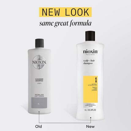 Nioxin System 1 Scalp + Hair Thickening Shampoo | for Natural Hair with Light Th
