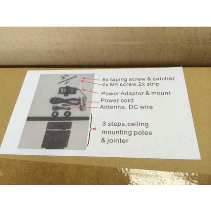 NEW Dukane CLOCK 2.6 INCH WIRELESS DUAL FACE DIGITAL GE GE-ZB266W,BF