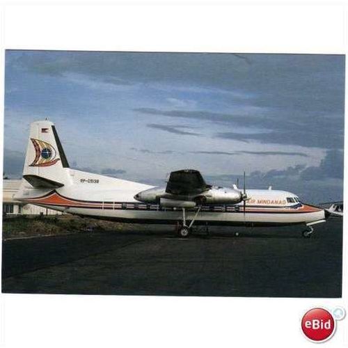 Air Mindanao Fairchild F27 J Aircraft Postcard A12236