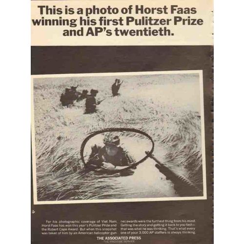 associated press 1965 horst faas photograph pulitzer prize vintage ad