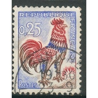 France 1962 - SG1562 - 25c red - Gallic Cock - used