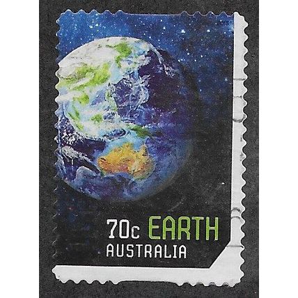 AUS 2015 70c (S/A) 'OUR SOLAR SYSTEM - EARTH' FINE USED (EBID66-760)