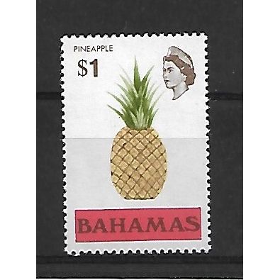 Bahamas.SG523 $1 Pineapple.Mounted Mint.June20