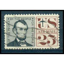 Used C59 25c Abraham Lincoln Fine WA0778