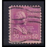 Used 831 50c Howard Taft Barely Clears KA8482