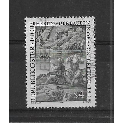 Austria.350th Anniversary Peasant's War in Upper Austria stamp.Fine Used.Aug22