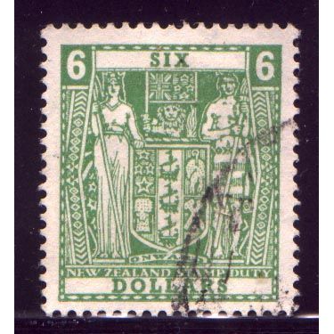New Zealand, 1967-84 $6 fiscal, SG F220a (Scott #AR103), fine used