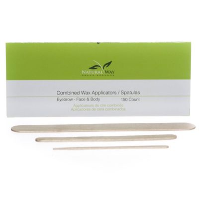 Combo Wax Applicators (50 Eyebrow, 50 Facial, 50 Body)[ ]