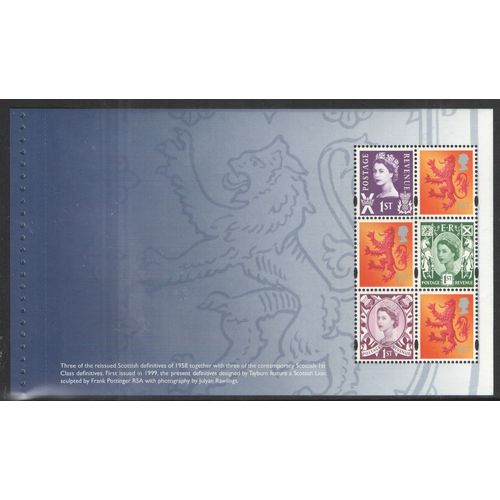 Great Britain 2008 Country Definitives Booklet Pane S154L Mint NHM DX43 stamp