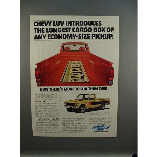 1978 Chevrolet Chevy LUV Truck Ad - Longest Box