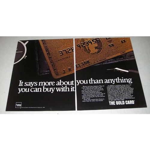 1984 American Express Gold Card Ad - More About You