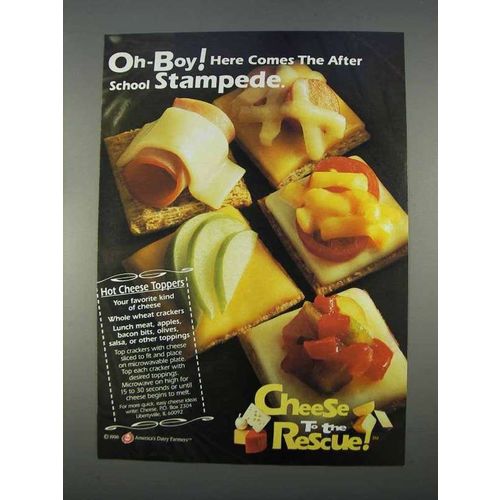 1996 America's Dairy Farmers Cheese Ad - Hot Toppers