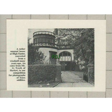 (5309) High Easter Essex Windmill House - 1969 Clip