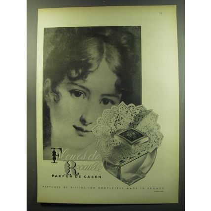 1949 Caron Fleurs de Rocaille Perfume Advertisement