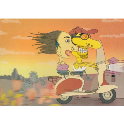 Siemans Wap Enabled C35i Mobile Phone Motorbike Advertising Postcard